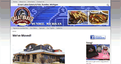 Desktop Screenshot of greatlakeseateryandpub.net